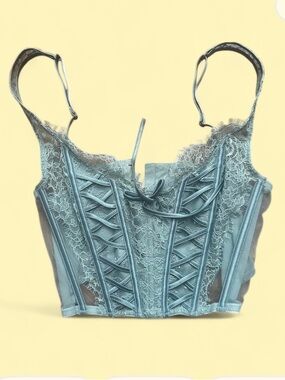 Victoria's Secret Blue Corset Top